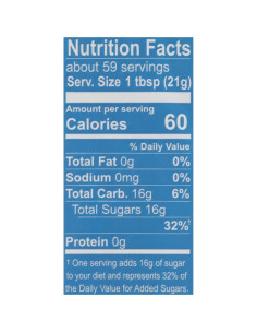 Jarabe de Agave Azul Orgánico Wholesome 1240g - Bajo IG 2