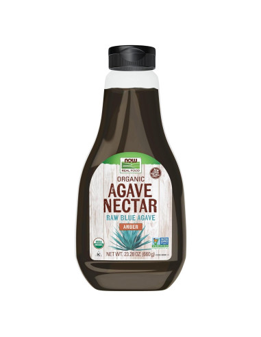 Néctar de Agave Ámbar Orgánico NOW Foods 686 ml Bajo Glucémico