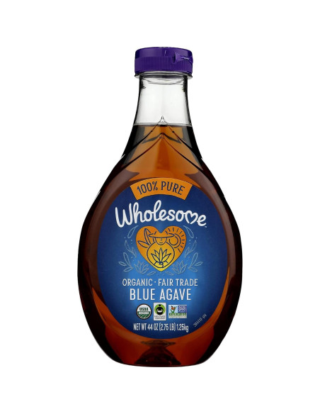 Jarabe de Agave Azul Orgánico Wholesome 1240g - Bajo IG