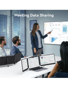 Extensor de Pantalla Triple APILDELLA 14" FHD 1080P USB-C 2