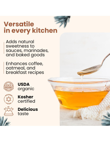 Jarabe de Agave Azul Orgánico Wellsley Farms 1240 g - Bajo Índice Glucémico