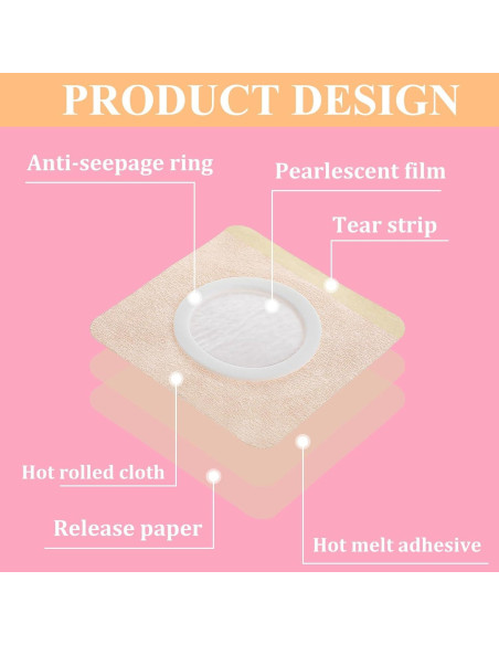 50 Parches de Aceite de Ricino Autoadhesivos 8x8cm CIATBYYJ