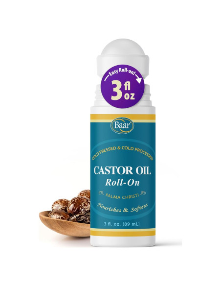 Aceite de Ricino Roll-On Productos Baar 85 ml Nutritivo