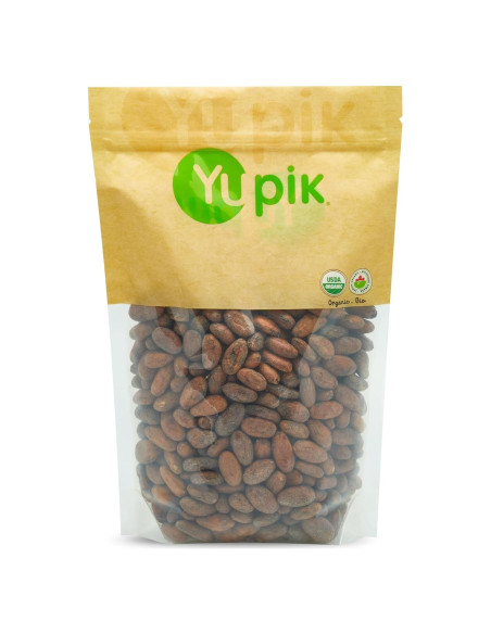 Frijoles de Cacao Crudo Orgánico Yupik 1 kg Vegano Sin Gluten