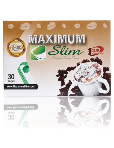 Cacao Instantáneo Premium Maximum Slim 30 Sobres 4 en 1