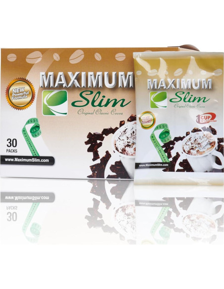 Cacao Instantáneo Premium Maximum Slim 30 Sobres 4 en 1