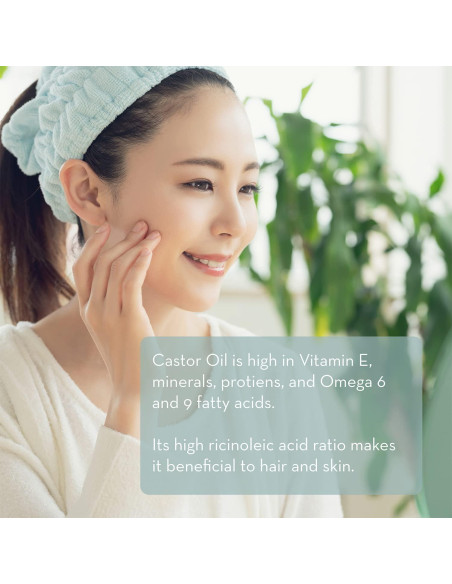 Aceite de Ricino Orgánico Pure Body Naturals 29.57 ml - Crecimiento Pestañas y Cejas