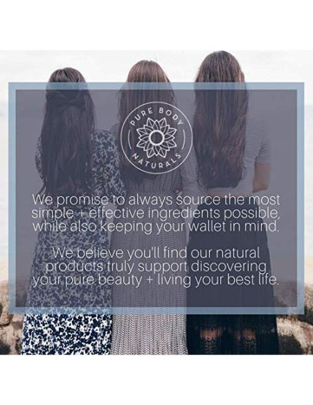 Aceite de Ricino Orgánico Pure Body Naturals 29.57 ml - Crecimiento Pestañas y Cejas