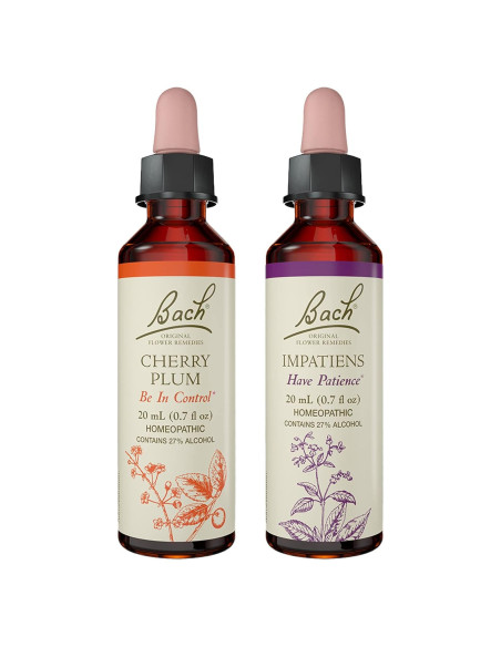 Remedios Florales Bach 2-Pack Vegano 20mL Impatiens Ciruela