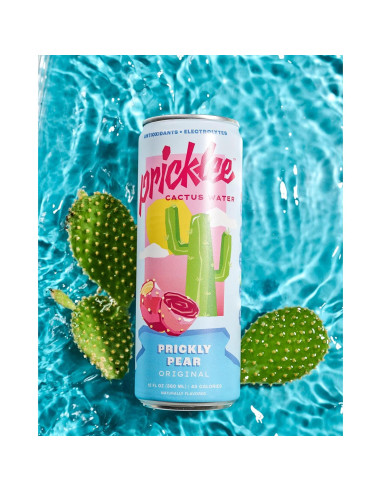 Agua de Cactus Higo Chumbo Pricklee - 144 Onzas - Natural