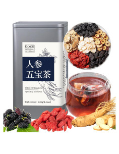 Té Herbal DOZO Ginseng Cinco Tesoros 250g - 25 Bolsas