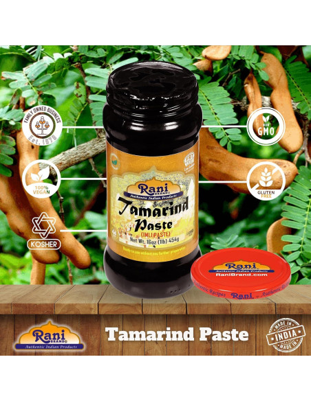 Pasta de Tamarindo Rani 454g - 100% Natural, Vegano, Sin Gluten