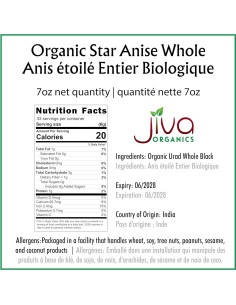 Anís Estrellado Orgánico Jiva 198 g - Especia Pura de India 2