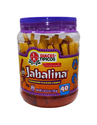 Jabalina Dulce Tamarindo Picosito - 40 Piezas - 0.45 kg
