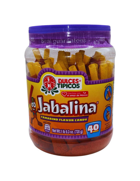 Jabalina Dulce Tamarindo Picosito - 40 Piezas - 0.45 kg