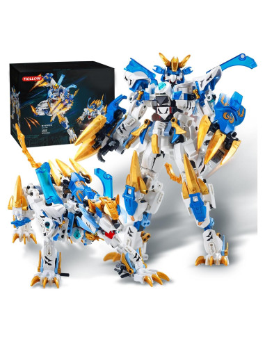 Bloques de Construcción Mech NEW JIAQI Tigre Blanco 515 Piezas