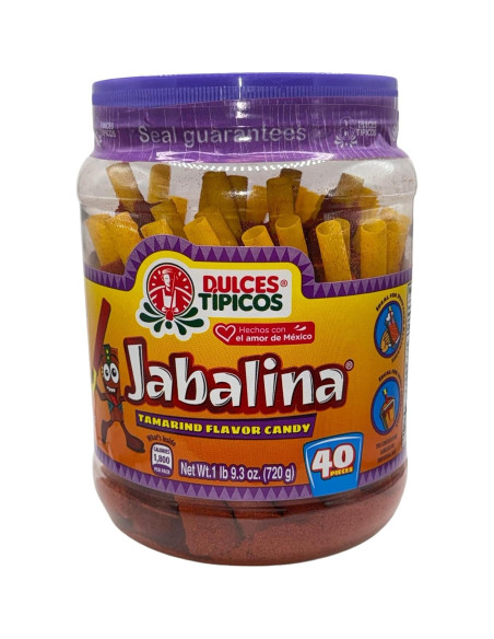 Jabalina Dulce Tamarindo Picosito - 40 Piezas - 0.45 kg