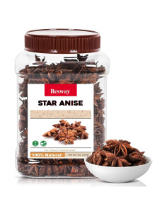Anís Estrellado Entero Besway 200 g - Fresco y Puro para Cocinar