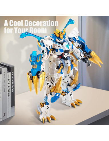 Bloques de Construcción Mech NEW JIAQI Tigre Blanco 515 Piezas