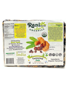 Láminas de Tamarindo Orgánico Rani 400g - Sin Azúcar Añadida