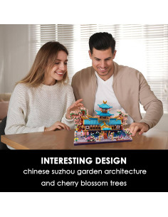 Juego de Bloques de Construcción Alizdd Jardín Chino 2350 Piezas 2