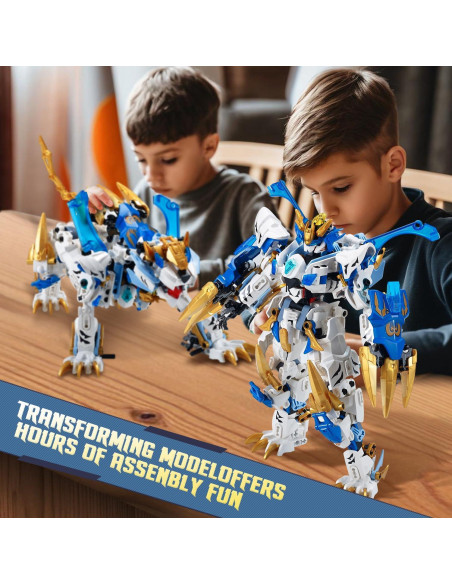 Bloques de Construcción Mech NEW JIAQI Tigre Blanco 515 Piezas