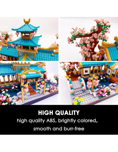 Juego de Bloques de Construcción Alizdd Jardín Chino 2350 Piezas