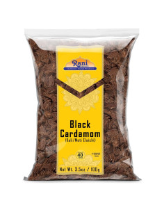 Vainas de Cardamomo Negro Rani 100g - Especia Gourmet India