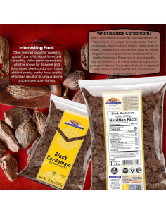 Vainas de Cardamomo Negro Rani 100g - Especia Gourmet India 2