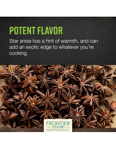 Anís Estrella Orgánico Entero Frontier Co-op 453g - Vainas Secas
