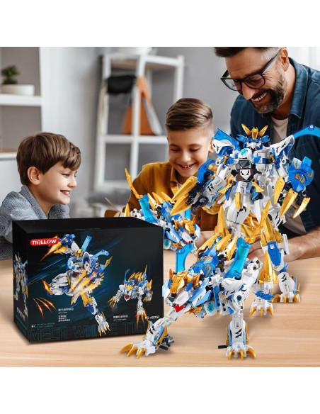 Bloques de Construcción Mech NEW JIAQI Tigre Blanco 515 Piezas