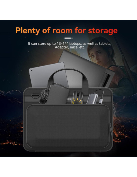 Smatree Bolsa Dura 14" para Laptop Gaming Negro A460
