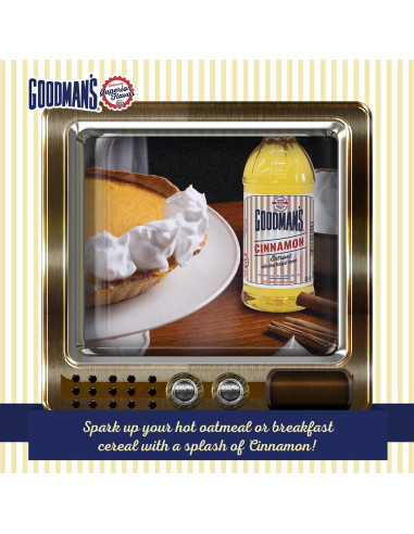 Extracto de Canela Goodman 0.47L - Sin Gluten, Kosher, Bajo en Calorías