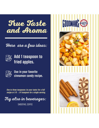 Extracto de Canela Goodman 0.47L - Sin Gluten, Kosher, Bajo en Calorías