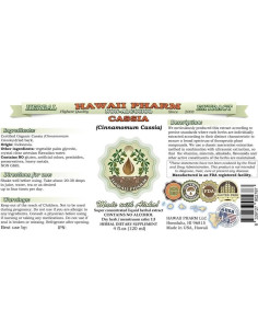 Extracto Líquido de Cassia Orgánica Sin Alcohol 59 ml Hawaii Pharm 2