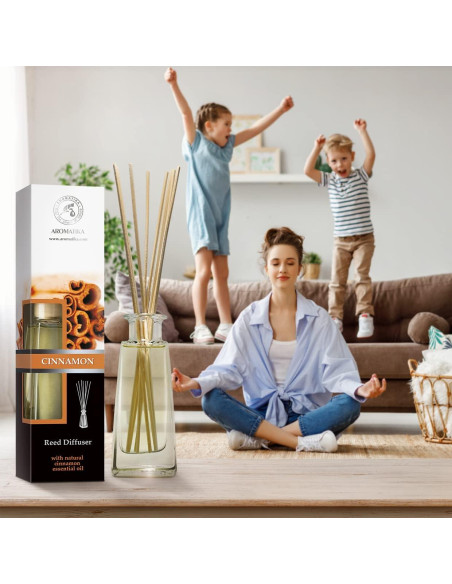 Difusor de caña de canela AROMATIKA 200ml - Ambientador aromático Difusor de caña de canela AROMATIKA 200ml - Ambientador aromático
