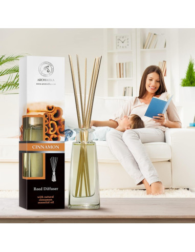Difusor de caña de canela AROMATIKA 200ml - Ambientador aromático