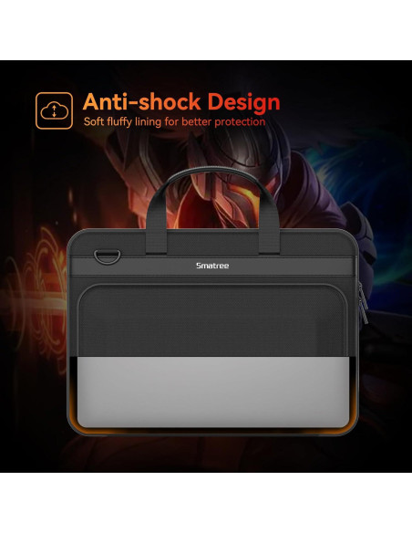 Smatree Bolsa Dura 14" para Laptop Gaming Negro A460