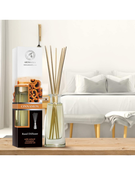 Difusor de caña de canela AROMATIKA 200ml - Ambientador aromático Difusor de caña de canela AROMATIKA 200ml - Ambientador aromático