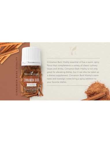 Aceite Esencial Corteza de Canela Vitalidad Young Living 5ml