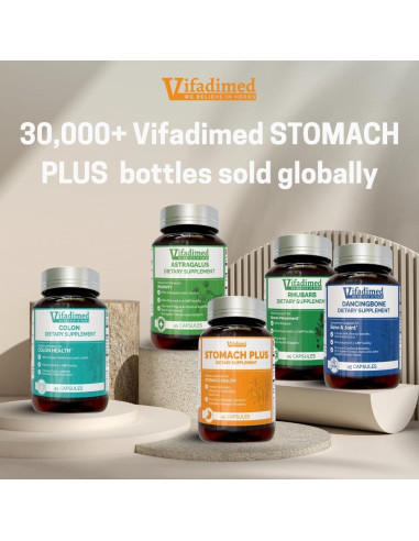 Stomach Plus Vifadimed - Suplemento Herbal 45 Cápsulas