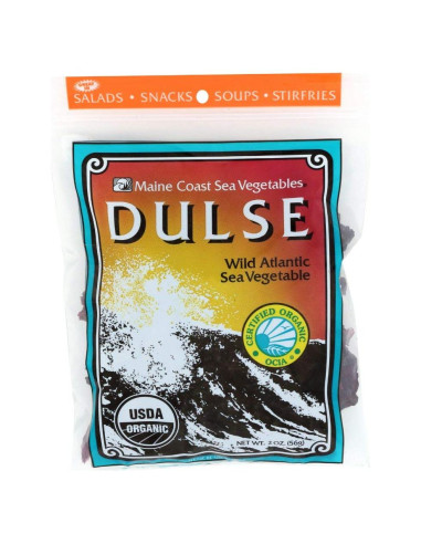 Dulse Hoja Entera Orgánica Maine Coast 56g - Alga Nutritiva