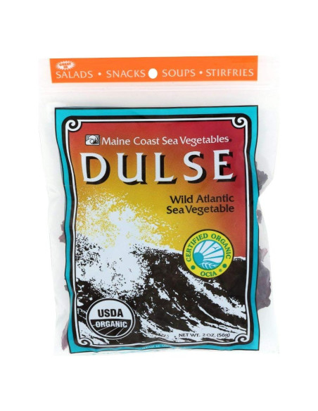 Dulse Hoja Entera Orgánica Maine Coast 56g - Alga Nutritiva