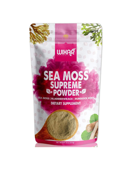 Polvo de Musgo Marino Wixar Naturals 227g - Algas Fucus y Bardana
