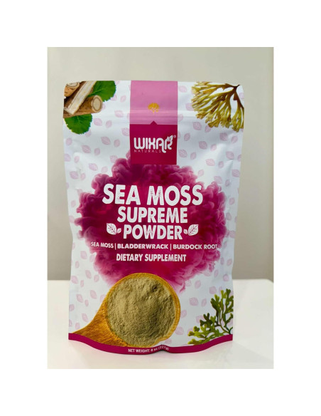 Polvo de Musgo Marino Wixar Naturals 227g - Algas Fucus y Bardana