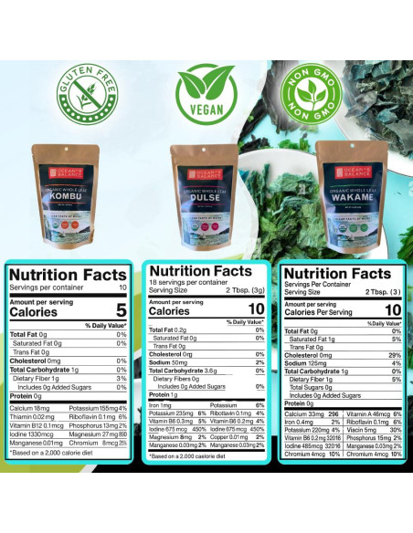 Paquete de Algas Marinas Orgánicas Ocean's Balance 85 g