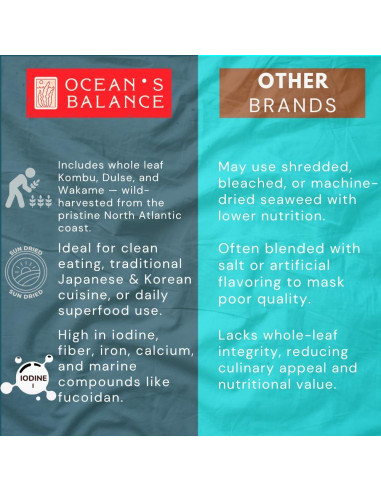 Paquete de Algas Marinas Orgánicas Ocean's Balance 85 g
