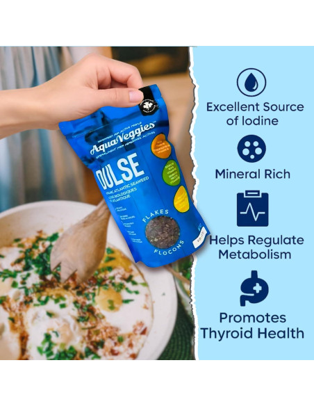 Copos de Dulse Atlántico Orgánico Aqua Veggies 227g - Alto en Nutrientes