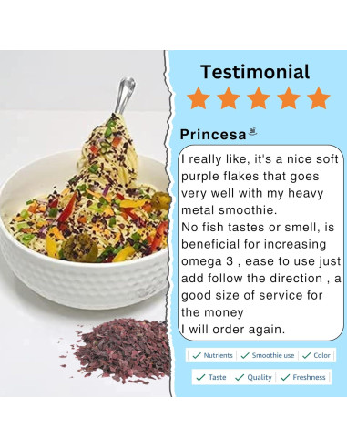 Copos de Dulse Atlántico Orgánico Aqua Veggies 227g - Alto en Nutrientes