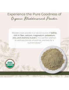 Polvo de Algas Marinas Bladderwrack Orgánico Starwest 113 g 2